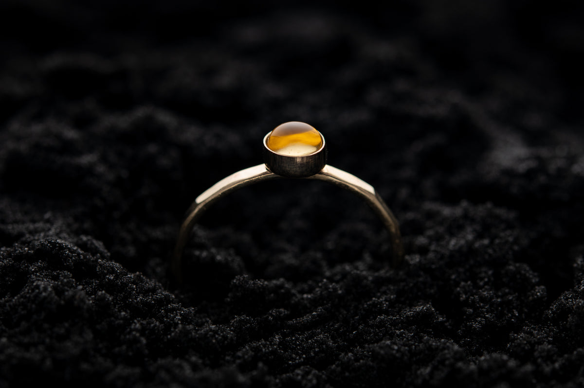 Citrine Spell Ring - Gold