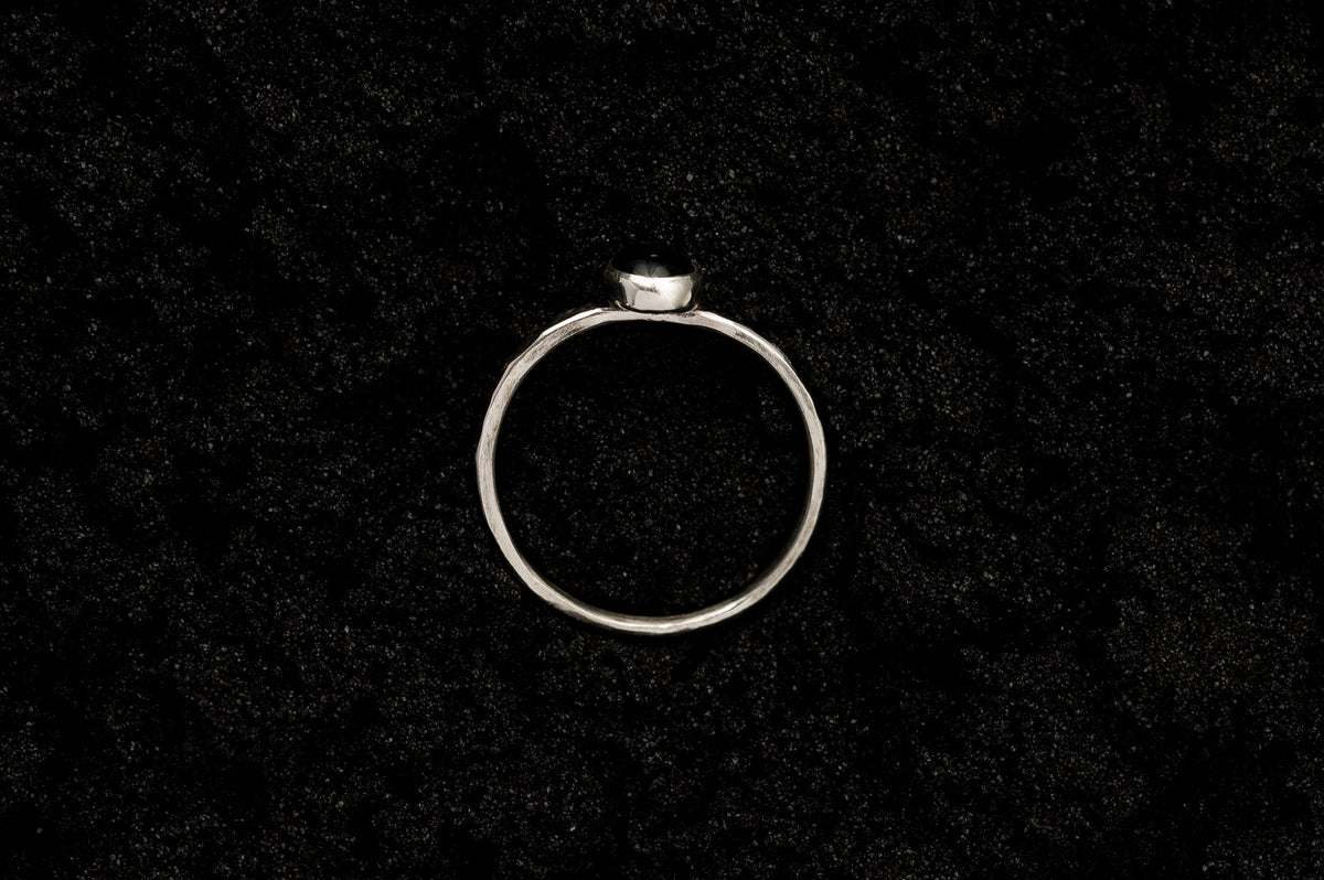 Green Tourmaline Spell Ring - Silver
