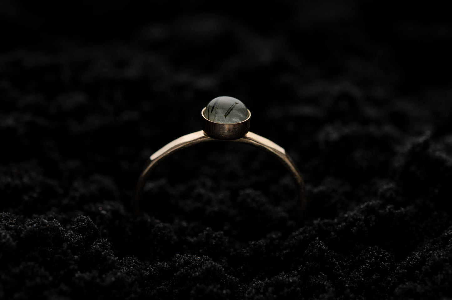 Prehnite Spell Ring - Gold