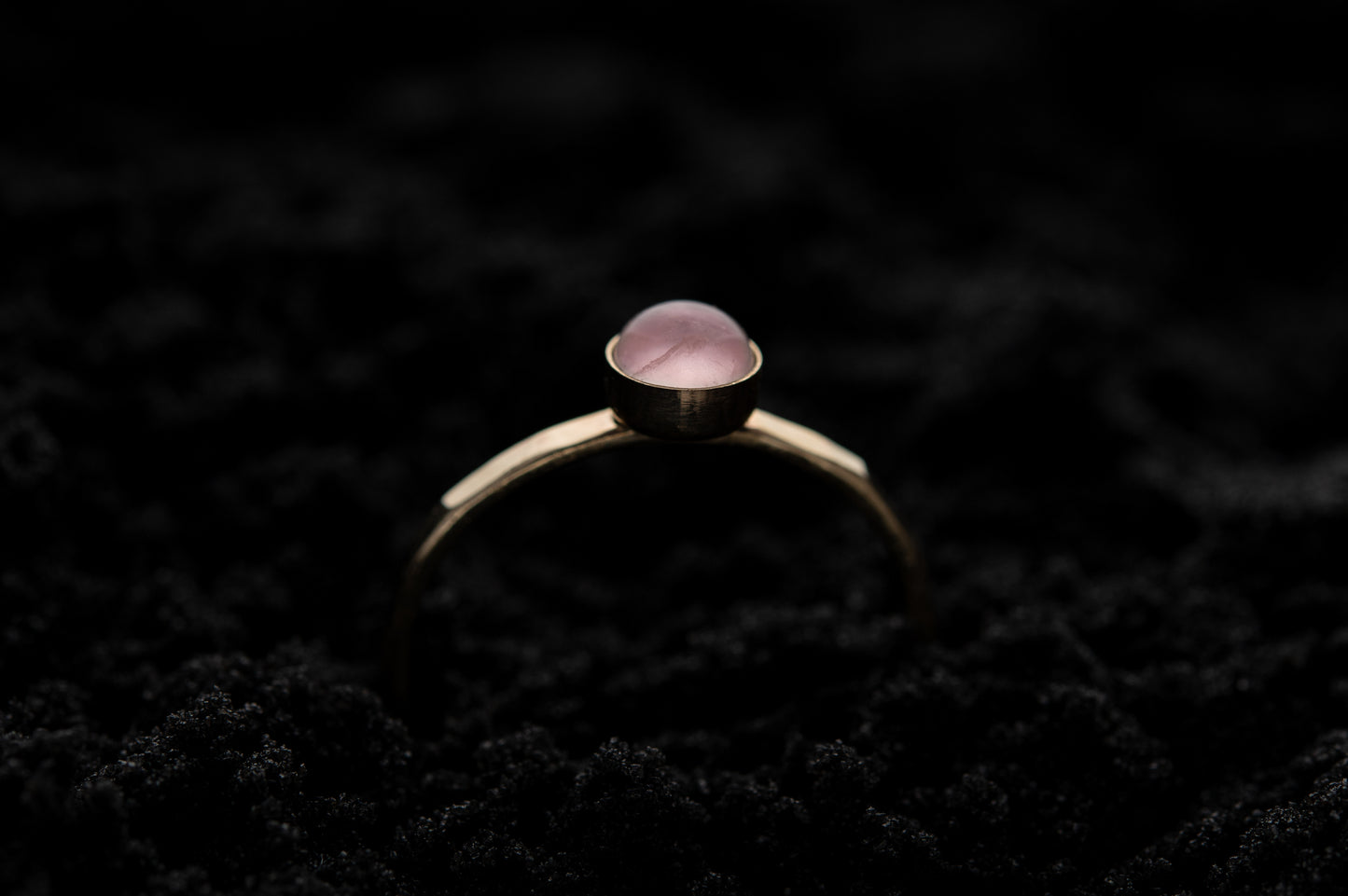Rose Quartz Spell Ring - Gold