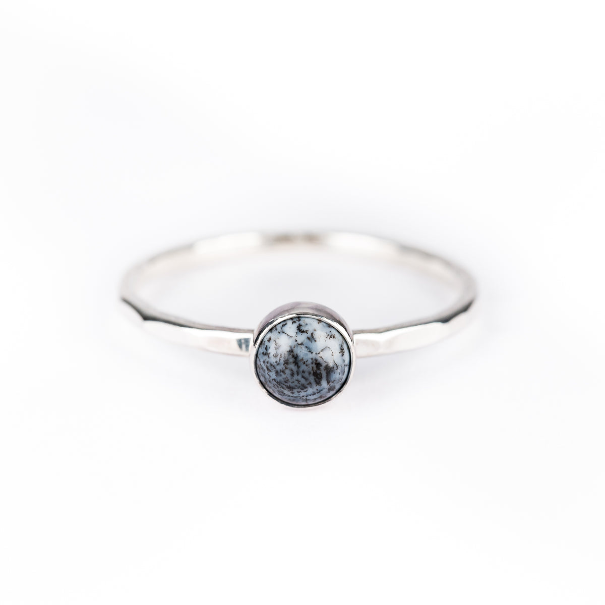 Dendritic Agate Spell Ring - Silver