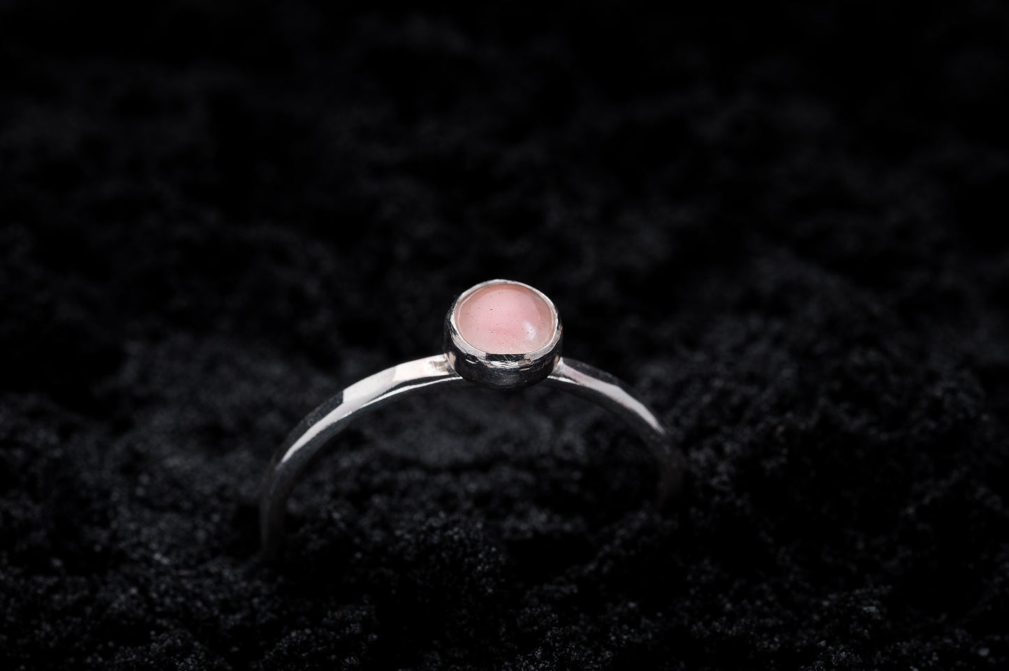 Rose Quartz Spell Ring - Silver