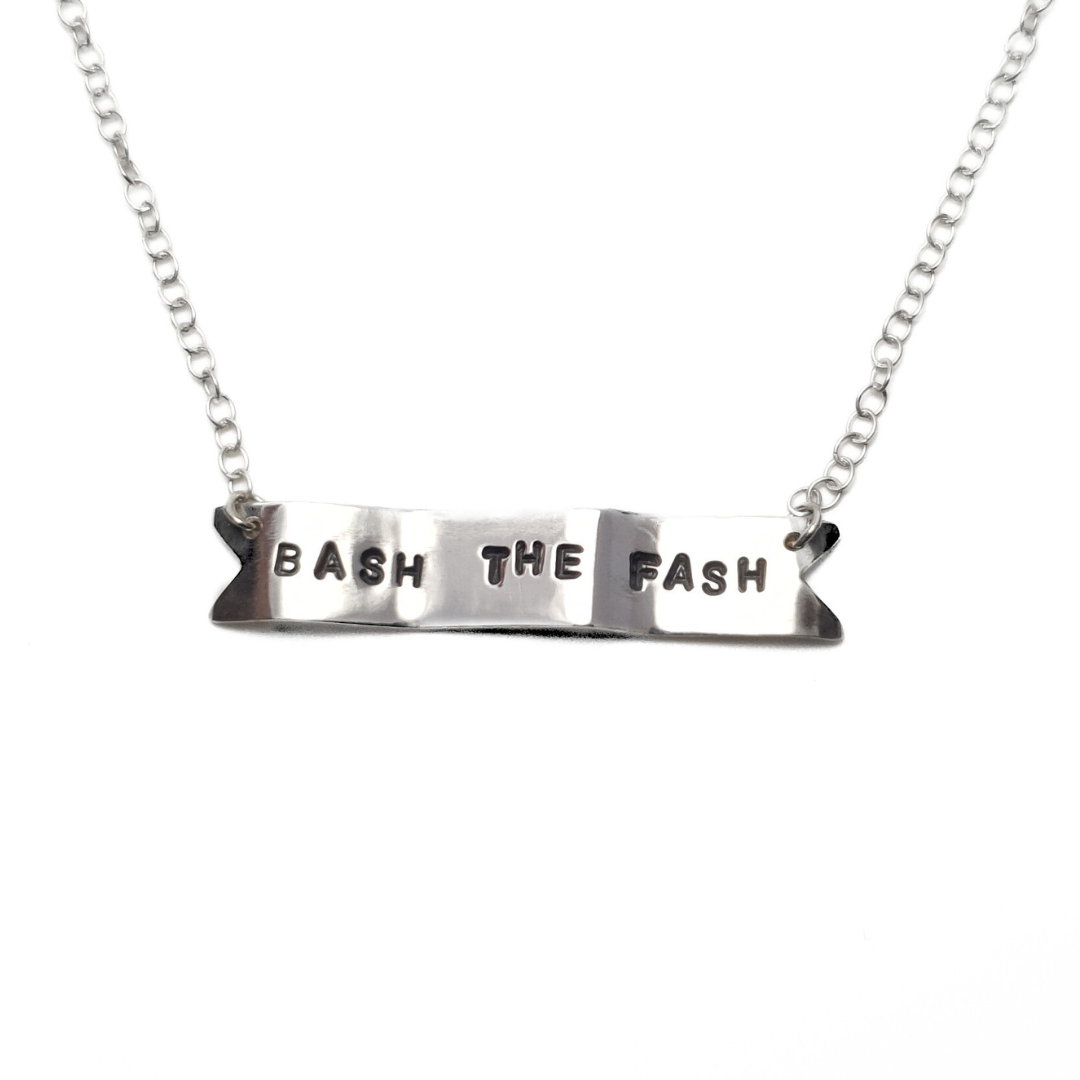 Protest Banner Necklace
