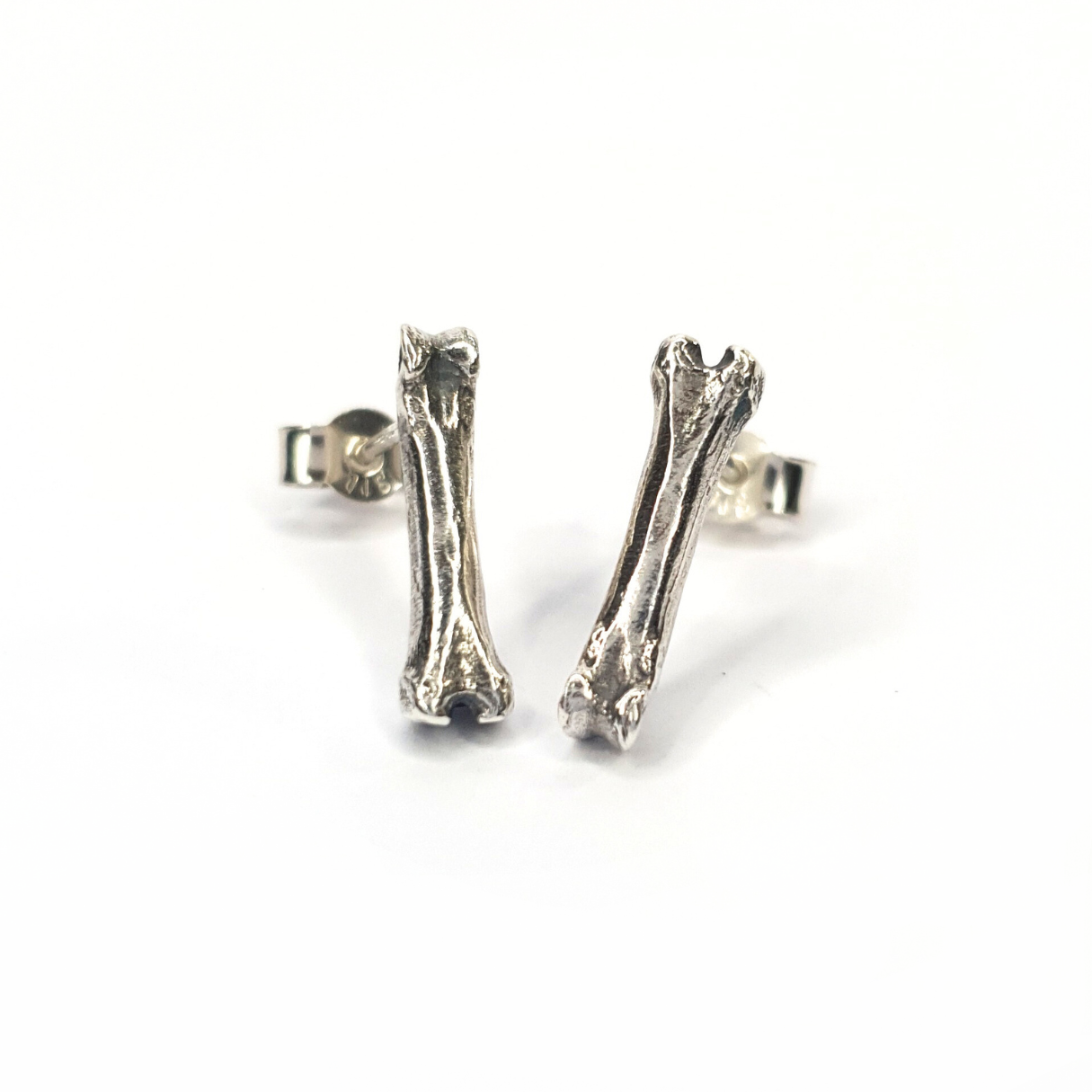 Ossium Stud Earrings - Silver