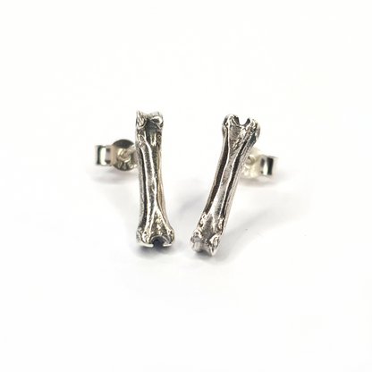 Ossium Stud Earrings - Silver
