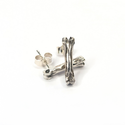 Ossium Stud Earrings - Silver