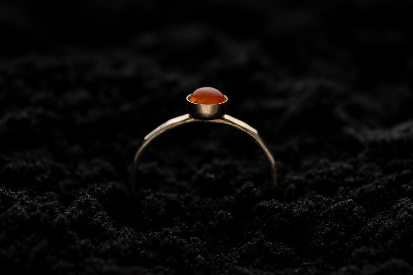 Carnelian Spell Ring - Gold