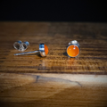 Carnelian Stud Earrings (5mm)