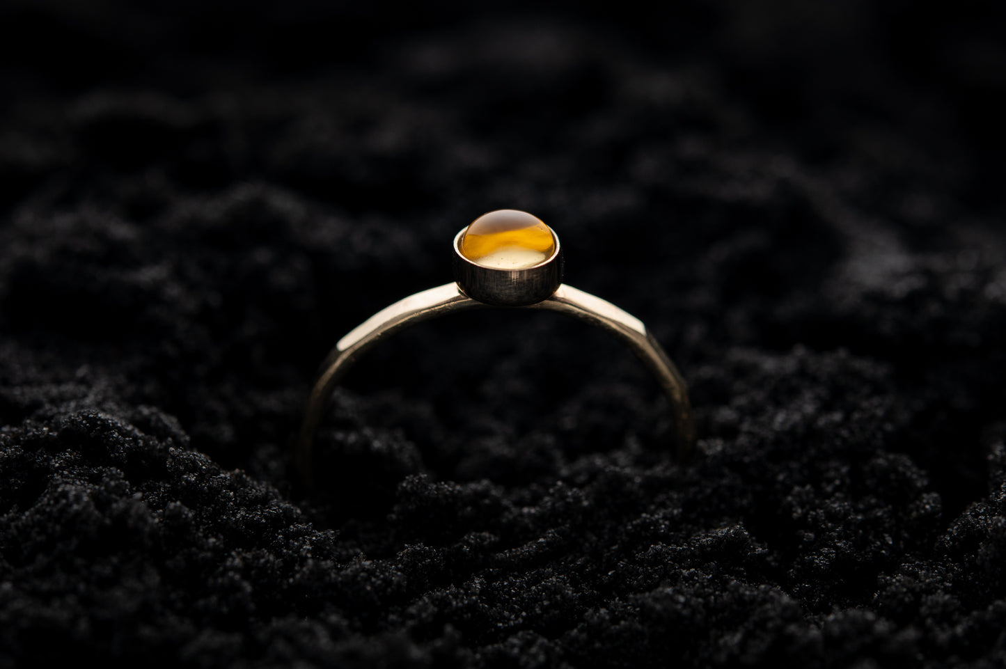 Citrine Spell Ring - Gold