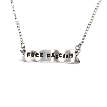 Protest Banner Necklace