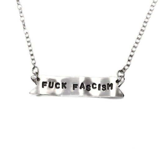 Protest Banner Necklace