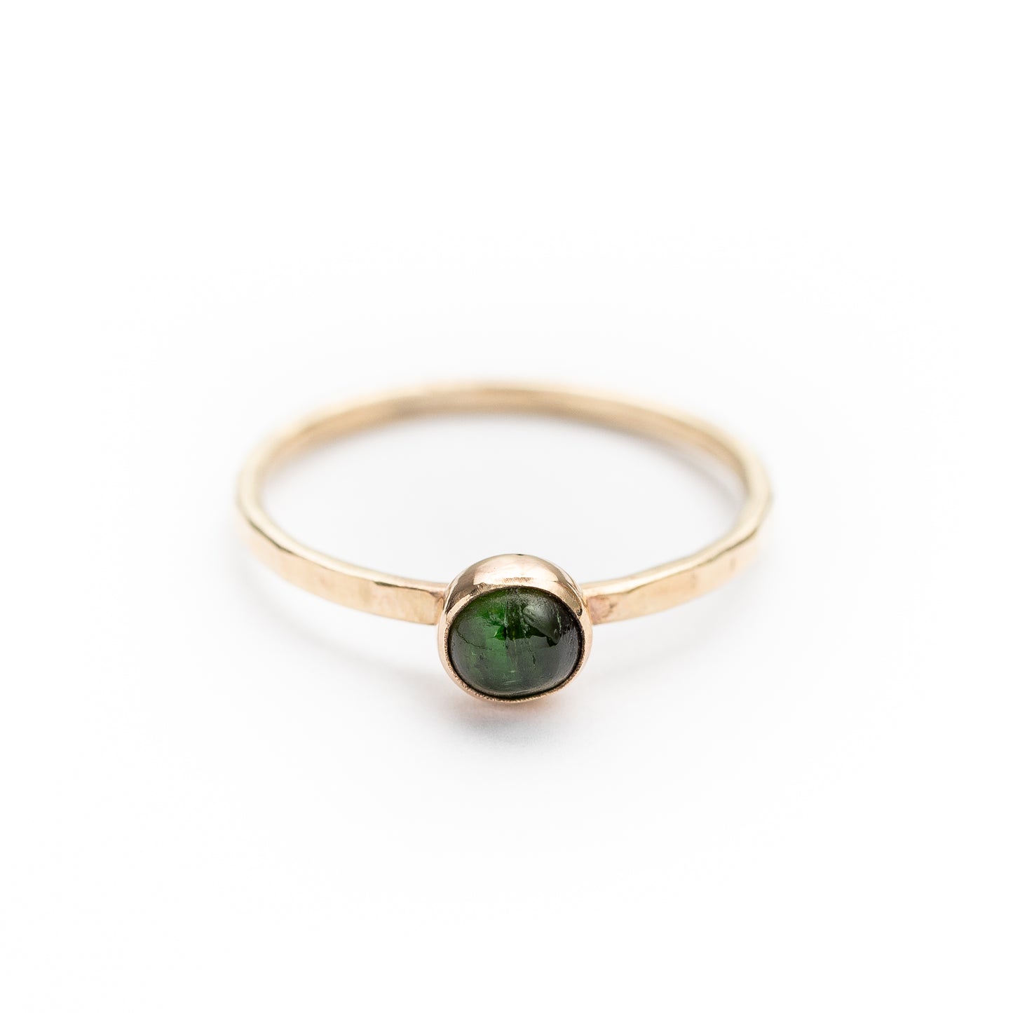 Green Tourmaline Spell Ring - Gold
