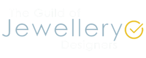 A graphic saying "The Guild of Jewellery Designers"