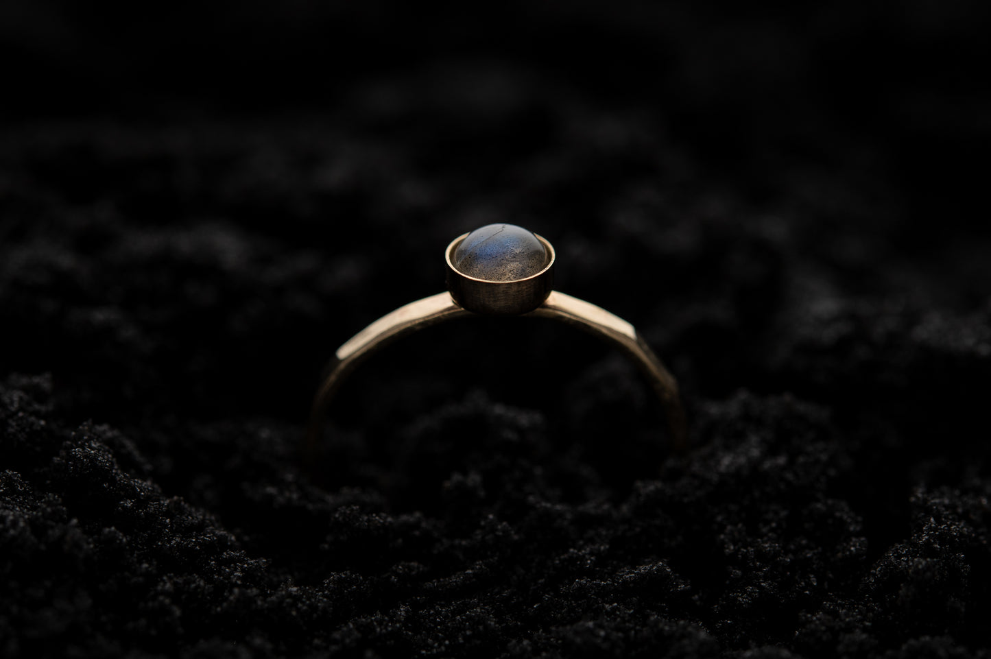 Labradorite Spell Ring - Gold