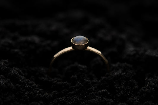 Labradorite Spell Ring - Gold