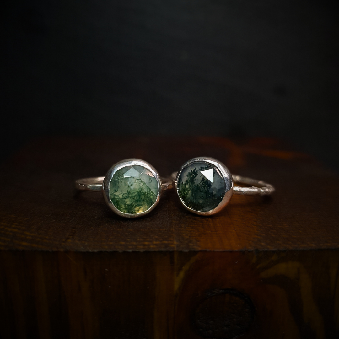 Moss Agate Ring – Wilde Folk Jewellery