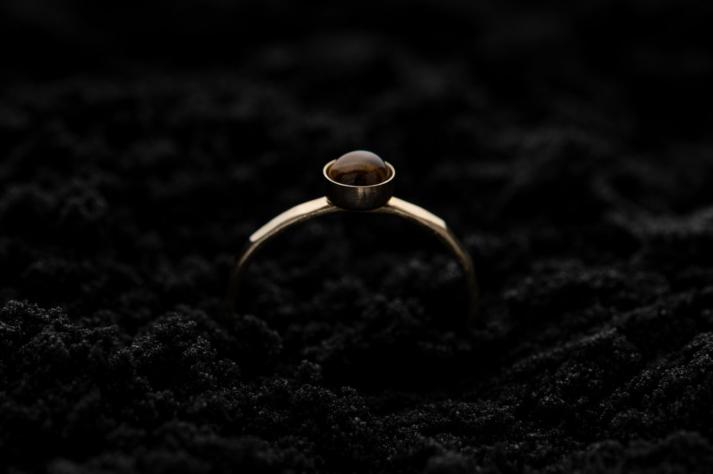 Tiger's Eye Spell Ring - Gold