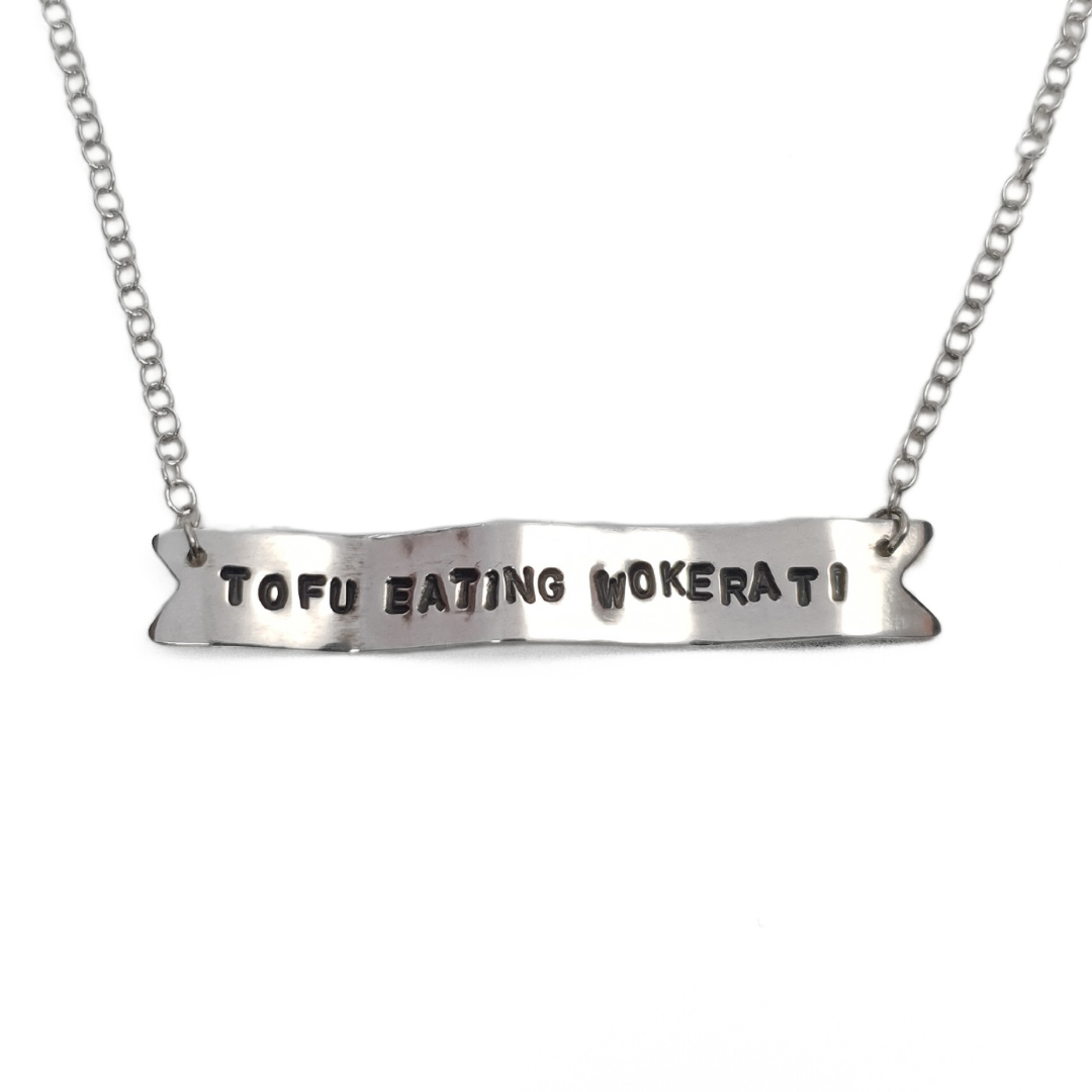 Protest Banner Necklace