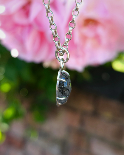 Small Tourmalinated Quartz Pendant - Seconds Sale