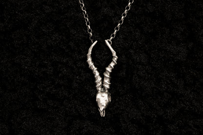 Springbok Skull Necklace