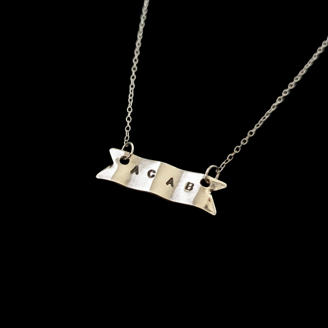 Protest Banner Necklace