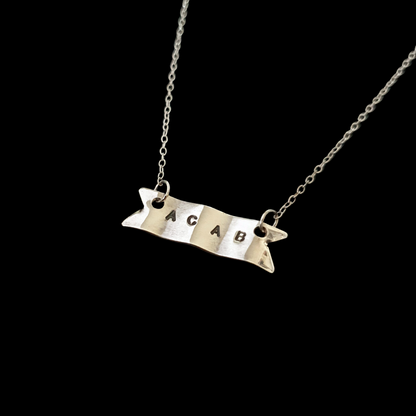 Protest Banner Necklace