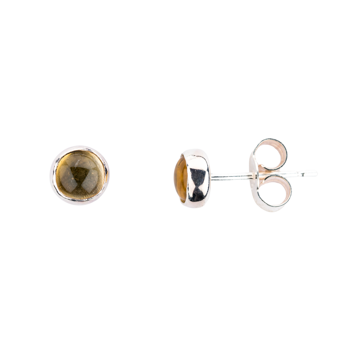 Citrine Stud Earrings (5mm)