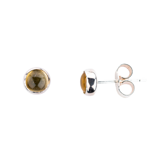 Citrine Stud Earrings (5mm)