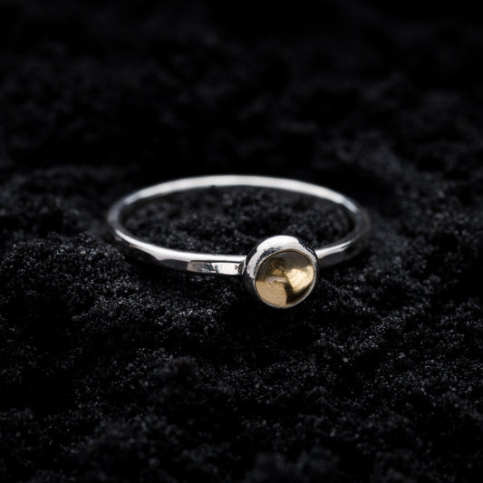 Citrine Spell Ring - Silver