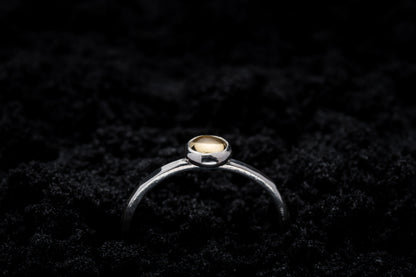 Citrine Spell Ring - Silver