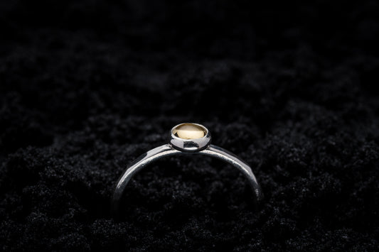 Citrine Spell Ring - Silver