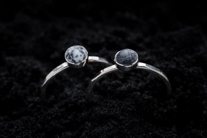 Dendritic Agate Spell Ring - Gold