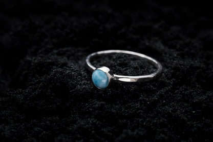 Larimar Spell Ring - Silver