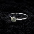 Prehnite Spell Ring - Silver