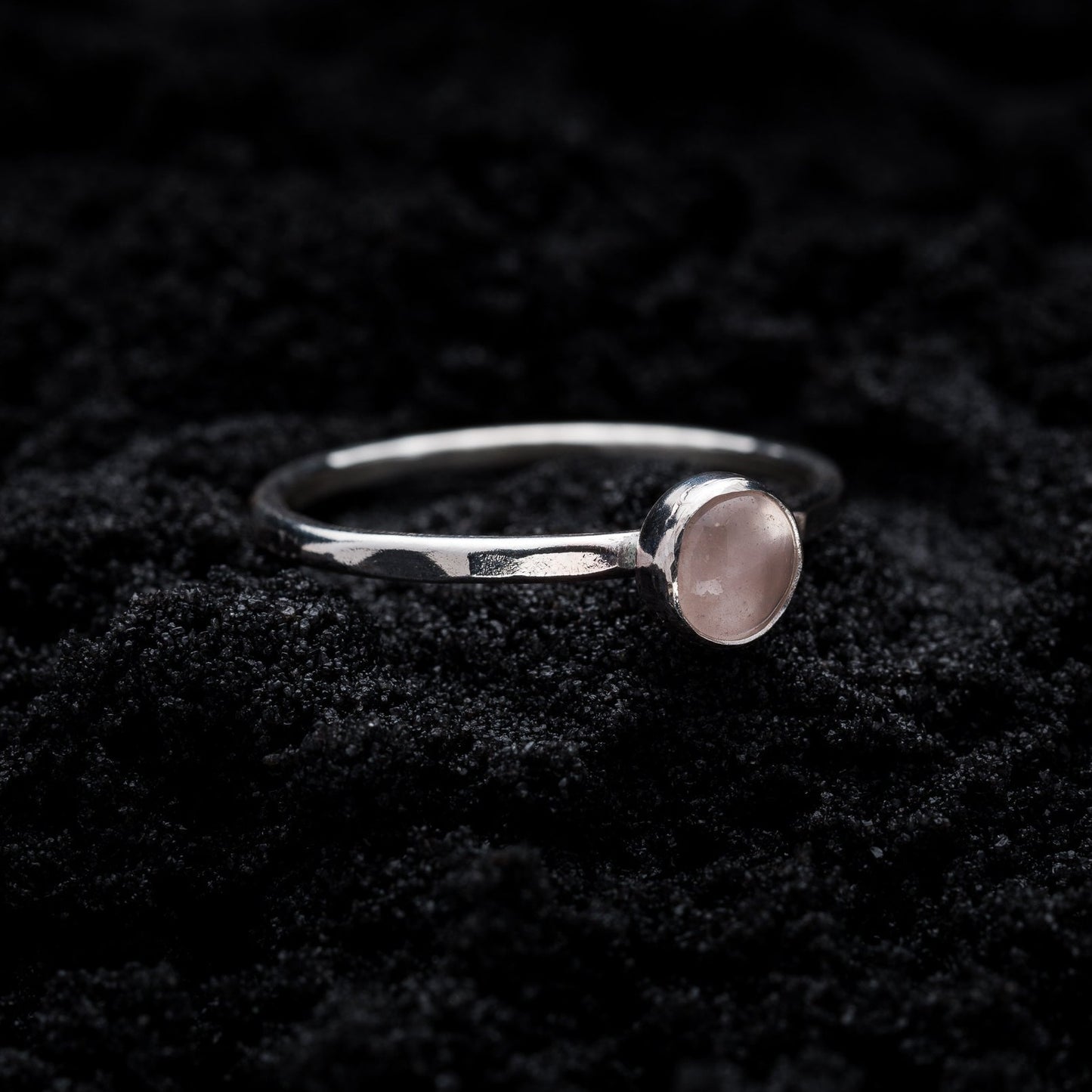 Rose Quartz Spell Ring - Silver
