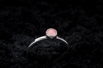 Rose Quartz Spell Ring - Silver