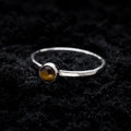 Tiger's Eye Spell Ring - Silver