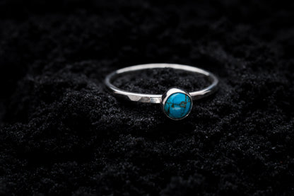 Turquoise Spell Ring - Silver