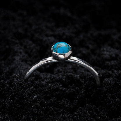 Turquoise Spell Ring - Silver