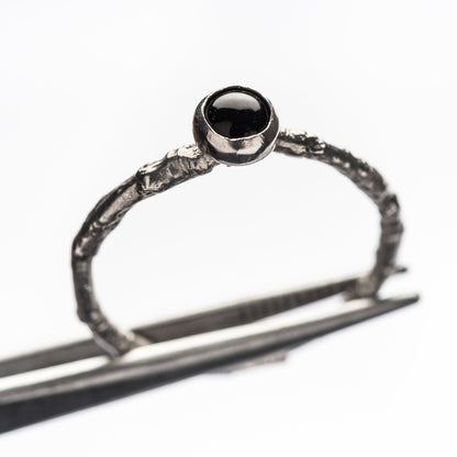 Onyx Woodland Spell Ring